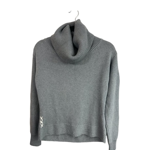 Alp-N-Rock Sweater Grey Cotton Blend Turtleneck Soft Cozy Size 3 (M-L) - Picture 3 of 7